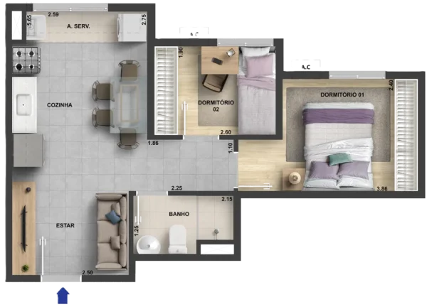 Imagem APARTAMENTO RESIDENCIAL em Rio de Janeiro - RJ, Taquara
