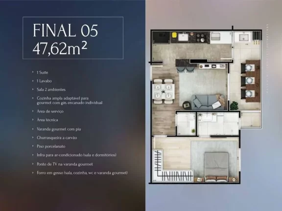 Imagem Apartamento com 1 dorm, Guilhermina, Praia Grande - R$ 392 mil, Cod: 1272