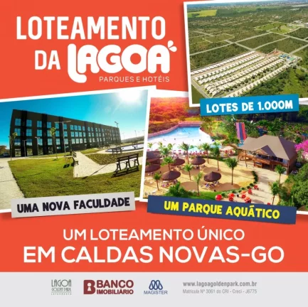 Imagem Lote de Esquina com 346,60 Metros no Loteamento Lagoa Golden