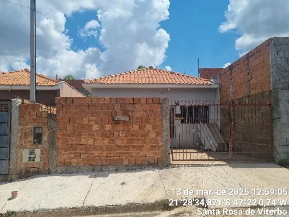Oportunidade em SANTA ROSA DE VITERBO Casa, 56.09 de área total, 56.09 de área privativa, 236.84 de área do terreno. Imóvel Em Leilão