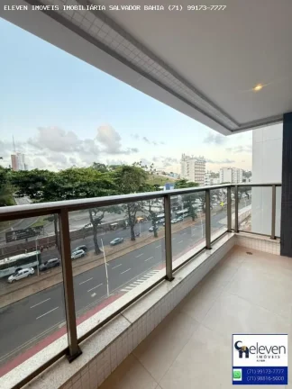 Imagem BEACH CLASS SALVADOR - SEU LUXO E LAZER À BEIRA-MAR EM ONDINA 2/4  60 M VISTA AVENIDA  COM INFRA E UMA VAGA