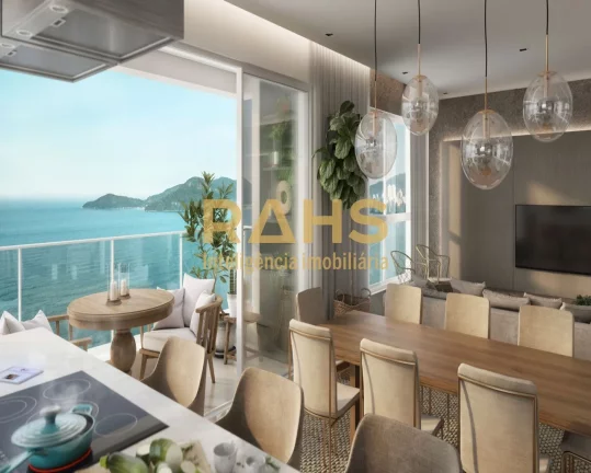 Imagem 04 Suítes Living Integrado com Cozinha Gourmet Lavabo Sacada com Churrasqueira à Carvão Acesso de...