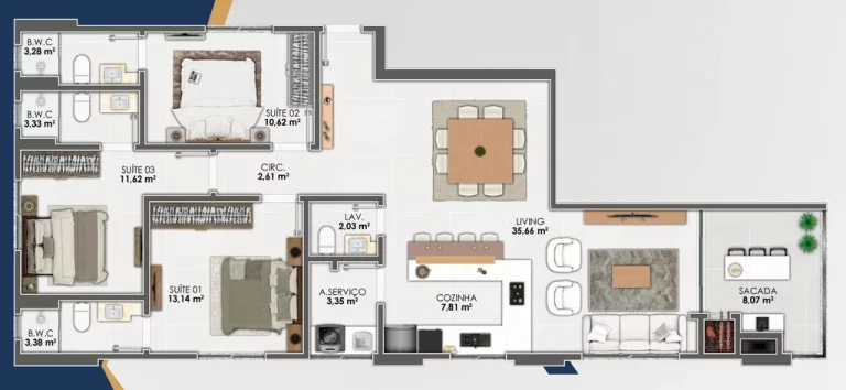 Imagem Solare Residence - Apartamento à venda no bairro Perequê - Porto Belo/SC