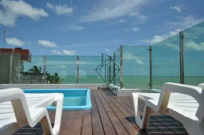 Imagem Flat mobiliado com vista para definitiva para o mar da praia do Bessa-