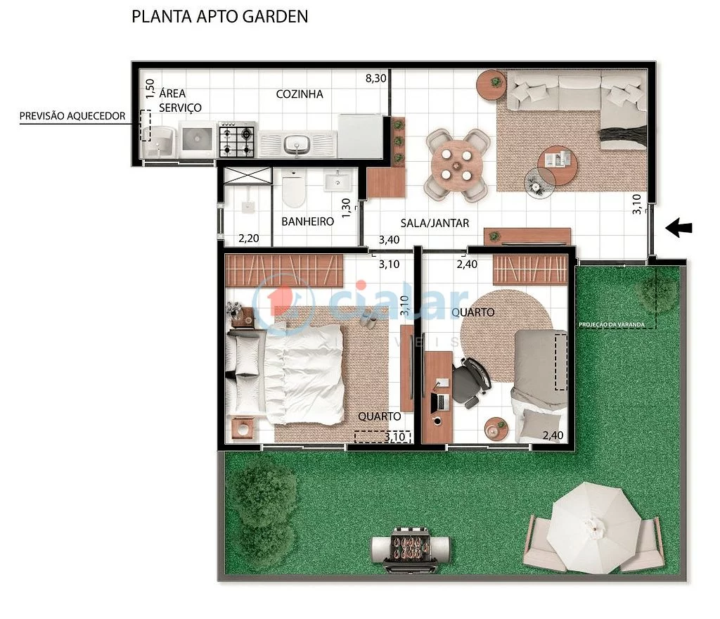 Imagem Garden à venda 2 Quartos 63.12M Campo Grande Rio de Janeiro - RJ | Varandas Mendanha Imagem Garden à venda 2 Quartos 63.12M Campo Grande Rio de Janeiro - RJ | Varandas Mendanha