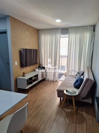 Imagem Apartamento 2 quartos (1 suíte) em Itaparica, sol da manhã, lazer completo com piscina aquecida, academia, churrasqueira e portaria 24h.