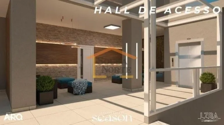 Imagem Apartamento de 46m², 2 dormitórios, sendo 1 suíte, com sistema de ar condicionado central. Imóve...