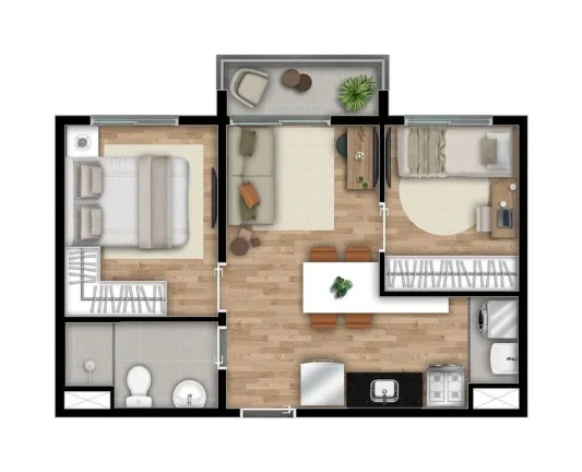 Imagem Apartamento Santo Amaro - 27M², 1 Dorm, Próximo Metrô, Lazer.