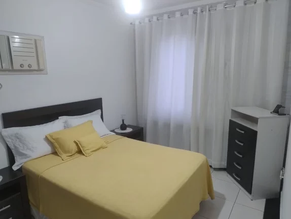 Imagem Apartamento Guilhermina - Praia Grande, de frente para Praia, com 50 m², 1 Dormitório, 1 Vaga.