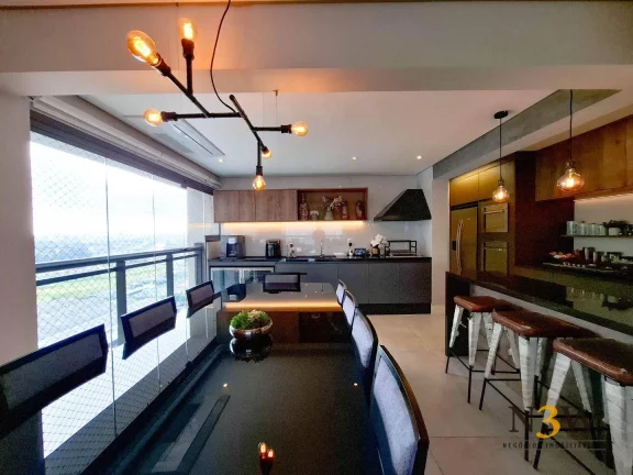 Imagem Apartamento totalmente mobiliado à venda na Vila Leopoldina São Paulo SP com 3 dormitórios, 2 suítes, 3 vagas de garagem e 153m² no Cond. Le Havre.