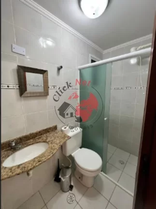 Imagem Apartamento á 50m2 do Mar ,Mobiliado , 1 dorm, 1 suíte,varanda c churrasq, 1 vagas, 60 m2,bairro Guilhermina, Praia grande