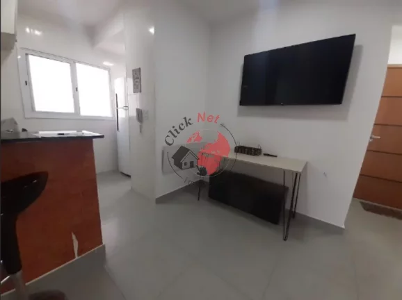Imagem Apartamento á 100m2 da Praia ,2 dorm, 1 suíte, varanda vista para o mar ,1 vagas, 75 m2,bairro Guilhermina,Praia grande