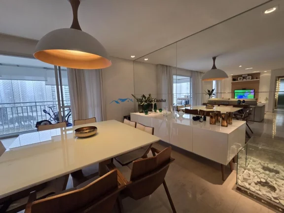 Imagem Lindo Apartamento para Venda no Condomínio Clube Domo Life, com 3 dormitórios, com 123m², 2 vagas, varanda Gourmet, Centro de São Bernardo do Campo