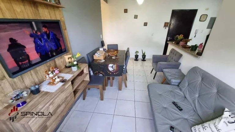 Imagem Apartamento com 2 dormitórios à venda, 77 m² por R$ 362.000,00 - Caiçara - Praia Grande/SP