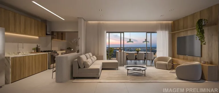 Imagem Apartamento de Luxo no Tatuapé: 2 Quartos, 1 Suíte, 2 Banheiros, 1 Vaga, 80m² - Auge Resort Tatuapé Residences