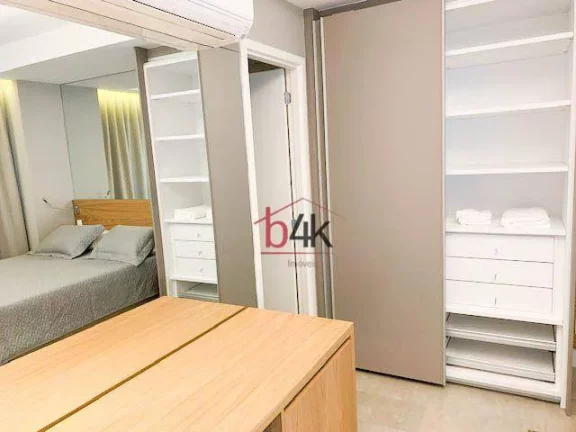 Imagem Apartamento venda no Habitarte Verde, 1 dormitório mobiliado, 1 vaga - Brooklin