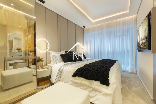 Imagem Apartamento de 160m c/terraço gourmet,4 suítes (1 c/ varanda ),hall privativo,3 vagas, brinquedoteca, piscinas, coworking, pet place, quadra,academia,
