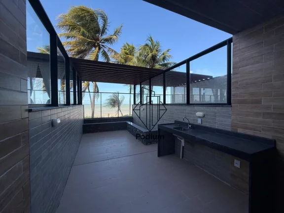 Imagem Flat no térreo pé na areia com espaço privativo no Bessa -FL0943