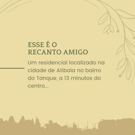 Imagem Terrenos no Residencial Recanto Amigo em Atibaia