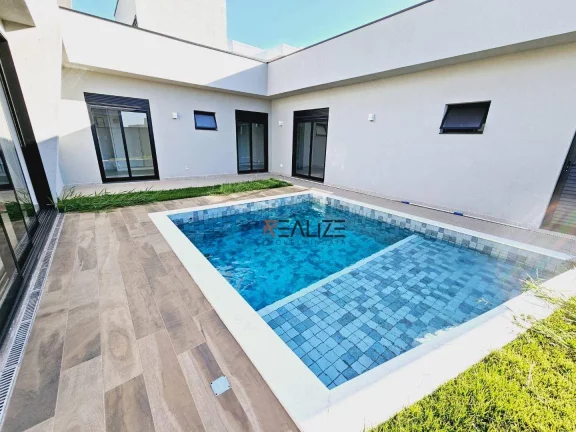 Imagem Casa de esquina com 3 suítes e escritório à venda, 233 m² por R$ 1.915.000 - Condomínio Fechado - Indaiatuba/SP