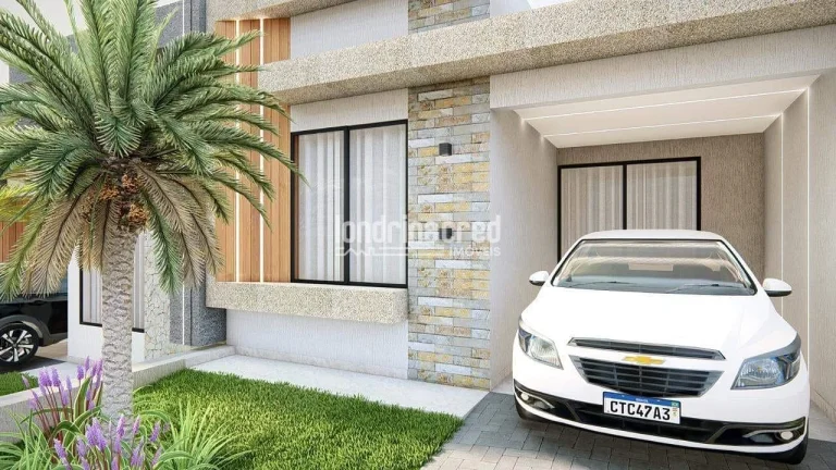 Imagem Casa térrea em construção no Condomínio Morada das Flores – Cambé/PR, 3 dormitórios (1 suíte), 2 banheiros, 1 vaga de garagem, acabamento moderno