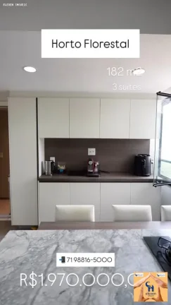 Imagem Apartamento para Venda em Salvador, Horto Florestal, 3 dormitórios, 3 suítes, 5 banheiros, 2 vagas
