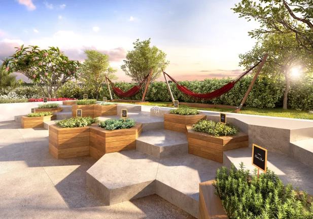 Imagem apartamento 113m,2 suítes, terraço gourmet integrado ao living,2 vagas, sauna, quadra poliesportiva, piscina, brinquedoteca, academia, salão de jogos