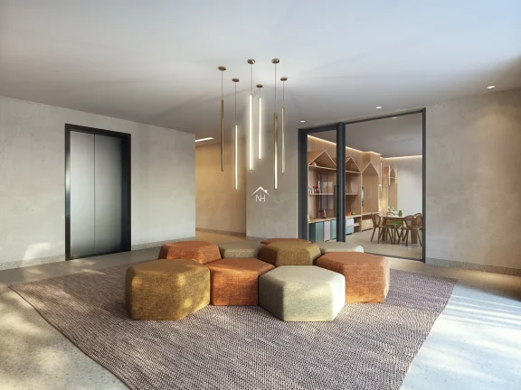 Imagem Apartamento de 61m c/ 2 dormitórios (1 suíte), terraço gourmet,1 vaga, salão de festas, piscinas,fitness, pista de cooper, brinquedoteca,churrasqueira