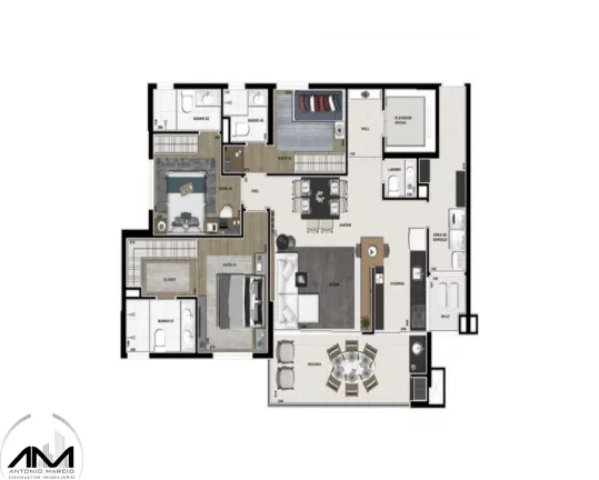 Imagem APARTAMENTO RESIDENCIAL em DOURADOS - MS, JARDIM EUROPA