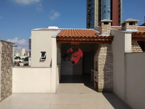 Imagem Cobertura 110M2 ,2 dorm, 1 suíte, 2 varanda , quintal e churrasqueira , 2 vagas, bairro Jardim Bela Vista,Santo André
