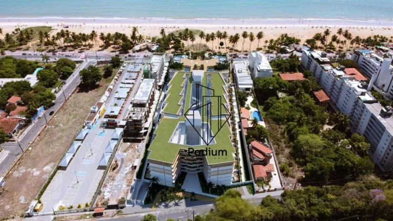 Imagem Apartamentos com varanda / sacada em Condomínio Club a beira mar da praia de Cabo Branco -AP2848.