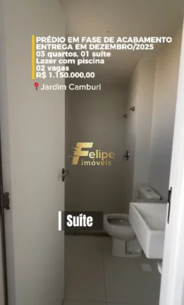 Imagem NÃO PERCA TEMPO E VENHA CONHECER ESSE NOVÍSSIMO APARTAMENTO DE 03 QUARTOS, SENDO 01 SUÍTE, SOL DA MANHÃ, EM JARDIM CAMBURI, VITÓRIA/ES!