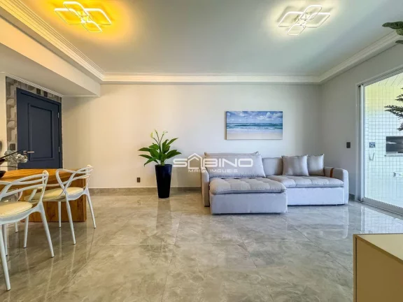 Imagem Apartamento Pé na Areia à venda, com 3 dormitórios sendo 1 suíte 104m² - na Riviera de São Lourenço
