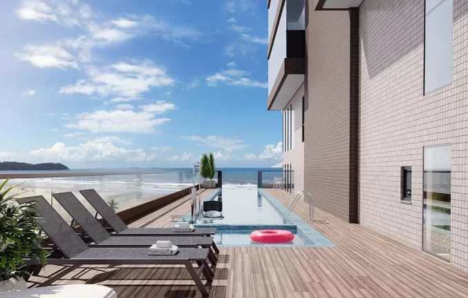 Imagem Apartamento na Planta para Venda em Praia Grande, Guilhermina, 3 dormitórios, 3 suítes, 4 banheiros, 3 vagas