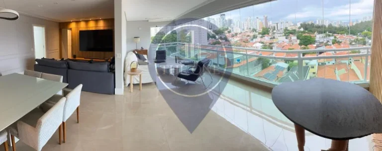 Imagem Apartamento de luxo na Vila Mariana: 3 quartos, 3 suítes, 2 salas, 2 banheiros, 3 vagas de garagem, 169m² - São Paulo-SP.
