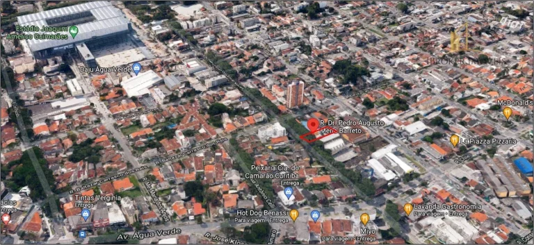 Imagem Terreno à venda, 1118 m² por R$2.600.000 - R. Dr. Pedro Augusto Mena Barreto Monclaro, 130 - Água Verde - Curitiba/PR