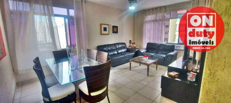 Imagem Apartamento à venda, 89 m² por R$ 470.000 - Itararé - São Vicente/SP