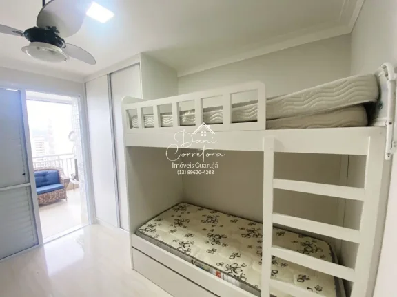 Imagem Apartamento à venda em Guarujá-SP, Vila Alzira: 3 quartos, 1 suite, 2 salas, 2 banheiros, 2 vagas, 118m². Venha conferir!