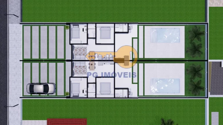 Imagem CASA COM 2 DORMITÓRIOS, SUITE E PISCINA EM MONÇÕES