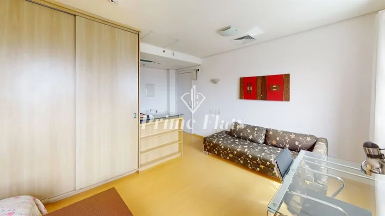 Imagem Flat disponível para locação no Quality Suites Oscar Freire em Pinheiros, com 32m², 1 dormitório e 1 vaga