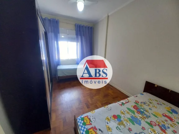 Imagem Apartamento com 2 dormitórios à venda, 90 m² por R$ 340.000 - Gonzaga - Santos/SP Vista para o mar