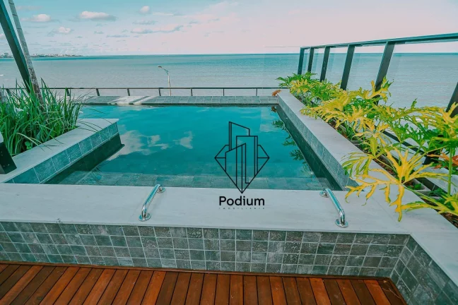 Imagem Flat Studio com varanda / sacada a beira mar no Bessa - FL0251