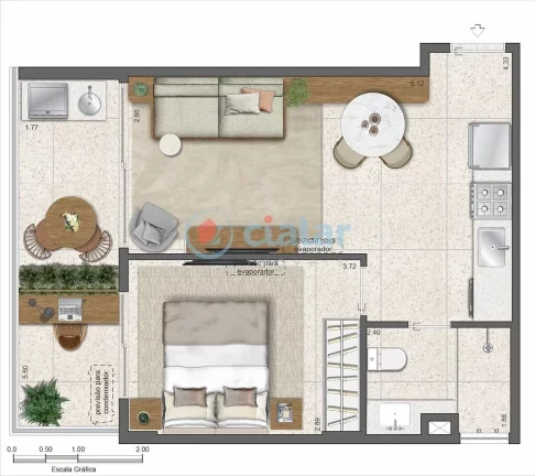 Imagem Studio à venda 1 Quarto 27.7M Gávea Rio de Janeiro - RJ | Parque Sustentável da Gávea - Residencial - Fase 2