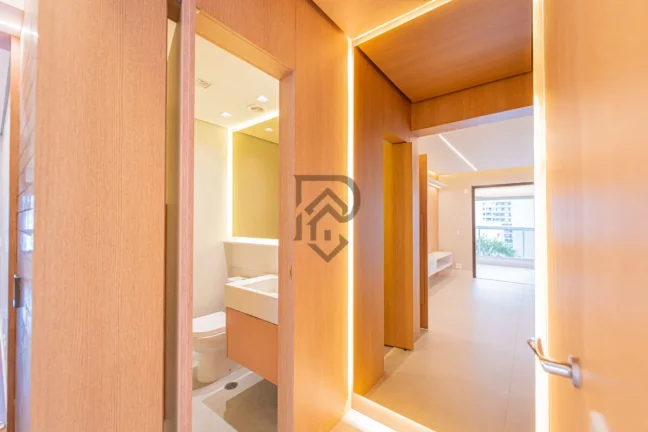 Imagem Apartamento Quartier Brooklin pronto para morar andar alto vista livre