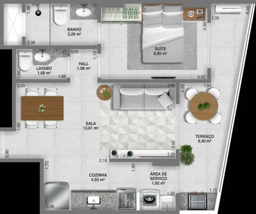 Imagem APARTAMENTO COM 50.15 m² - GUILHERMINA - PRAIA GRANDE SP