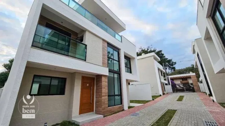 Imagem Sobrado novo com 125 m², 3 quartos sendo 1 suíte à venda por R$ 1.070.000 - Bom Retiro - Curitiba/PR