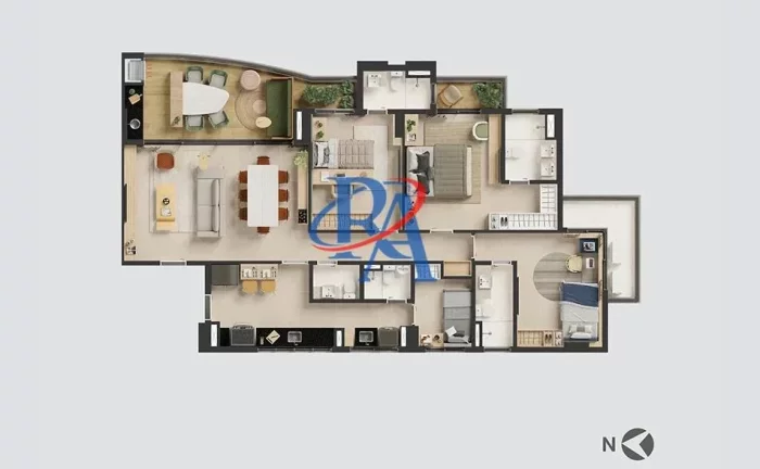 Foto do imóvel: Apartamento para Venda em Fortaleza, Aldeota, 2 dormitórios, 1 suíte, 3 banheiros, 2 vagas