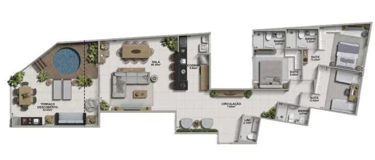 Imagem APARTAMENTO RESIDENCIAL em Rio de Janeiro - RJ, Recreio dos Bandeirantes
