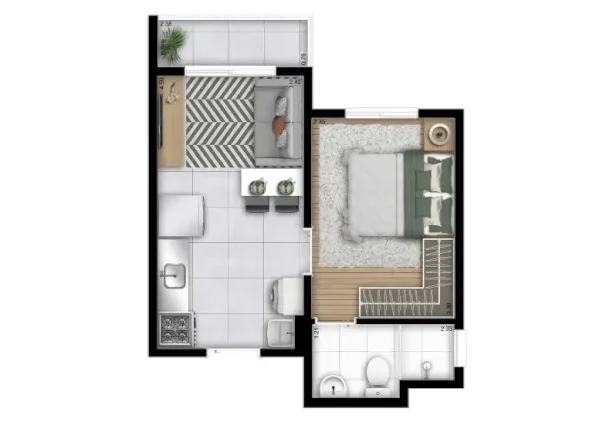 Imagem Apartamento com 27m2, 1 dormitório à venda ou locação na Barra Funda, São Paulo