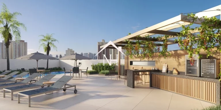 Imagem Studio de 38m c/ dormitório e terraço, piscina, solarium, churrasqueira gourmet, fitness, salão de festas, coworking, espaço delivery, bicicletário